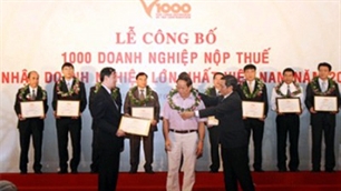 Xếp hạng 1.000 doanh nghiệp đóng thuế thu nhập cao